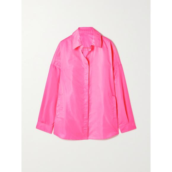 The Frankie Shop 'Perla' Pink Polyester Oversized Woven Shirt Size XS / S - Picture 1 of 4